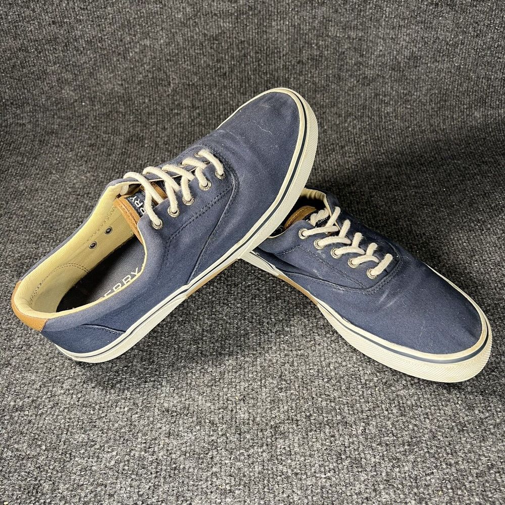 Sperry Top Sider Shoes Mens 10.5 Medium Blue Halyard Boat Loafers 14134 Sneakers